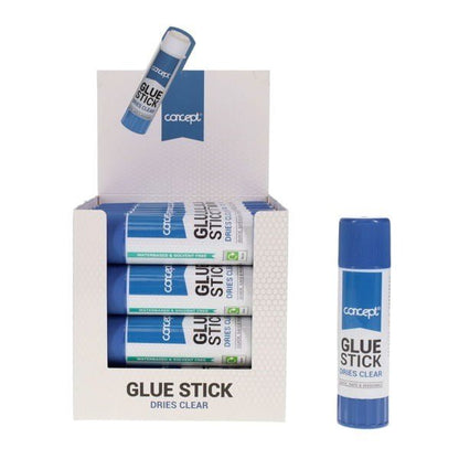 Concept Glue Stick Large 40g Pack of 24 - ABC School Supplies