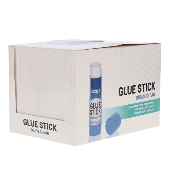 Concept Glue Stick Medium 20g Pack of 24 - ABC School Supplies