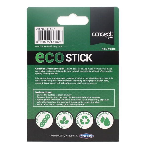 Concept Green Eco Glue Stick 2 X 36G - ABC School Supplies