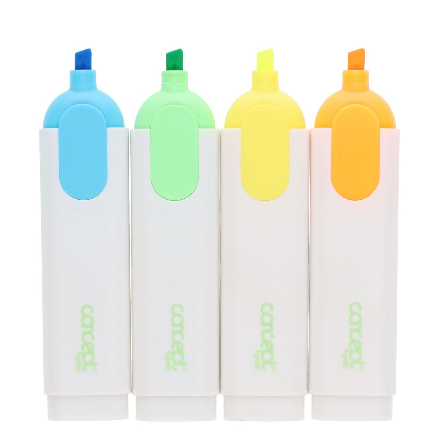 Concept Green Highlighters Pack of 4 - ABC School Supplies