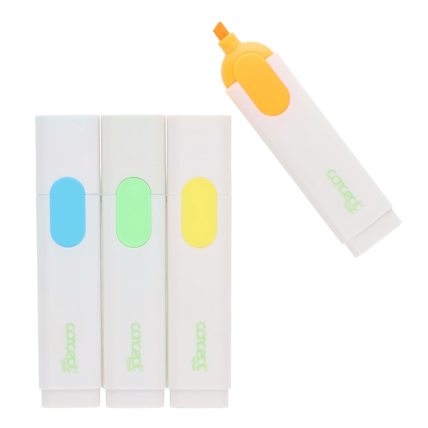 Concept Green Highlighters Pack of 4 - ABC School Supplies