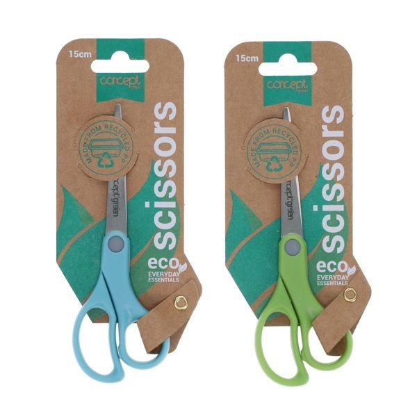 Concept Green Scissors 15Cm - ABC School Supplies