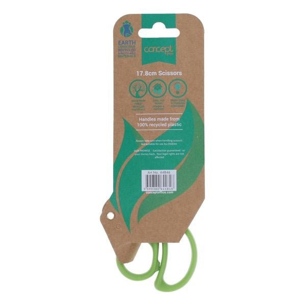 Concept Green Scissors 17.8cm - ABC School Supplies
