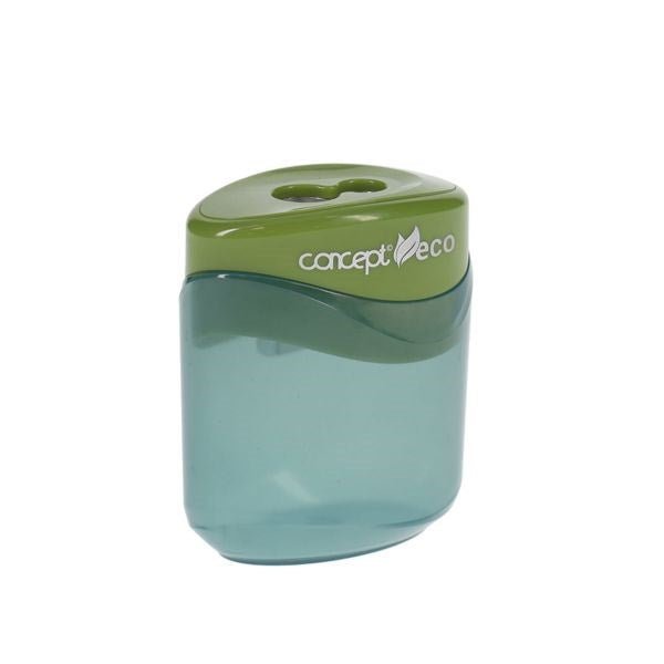 Concept Green Twin Hole Sharpener - ABC School Supplies
