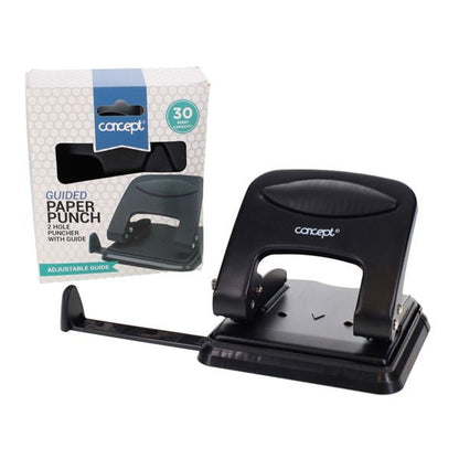 Concept Guided 2 Hole Paper Punch 30 Sheets - ABC School Supplies