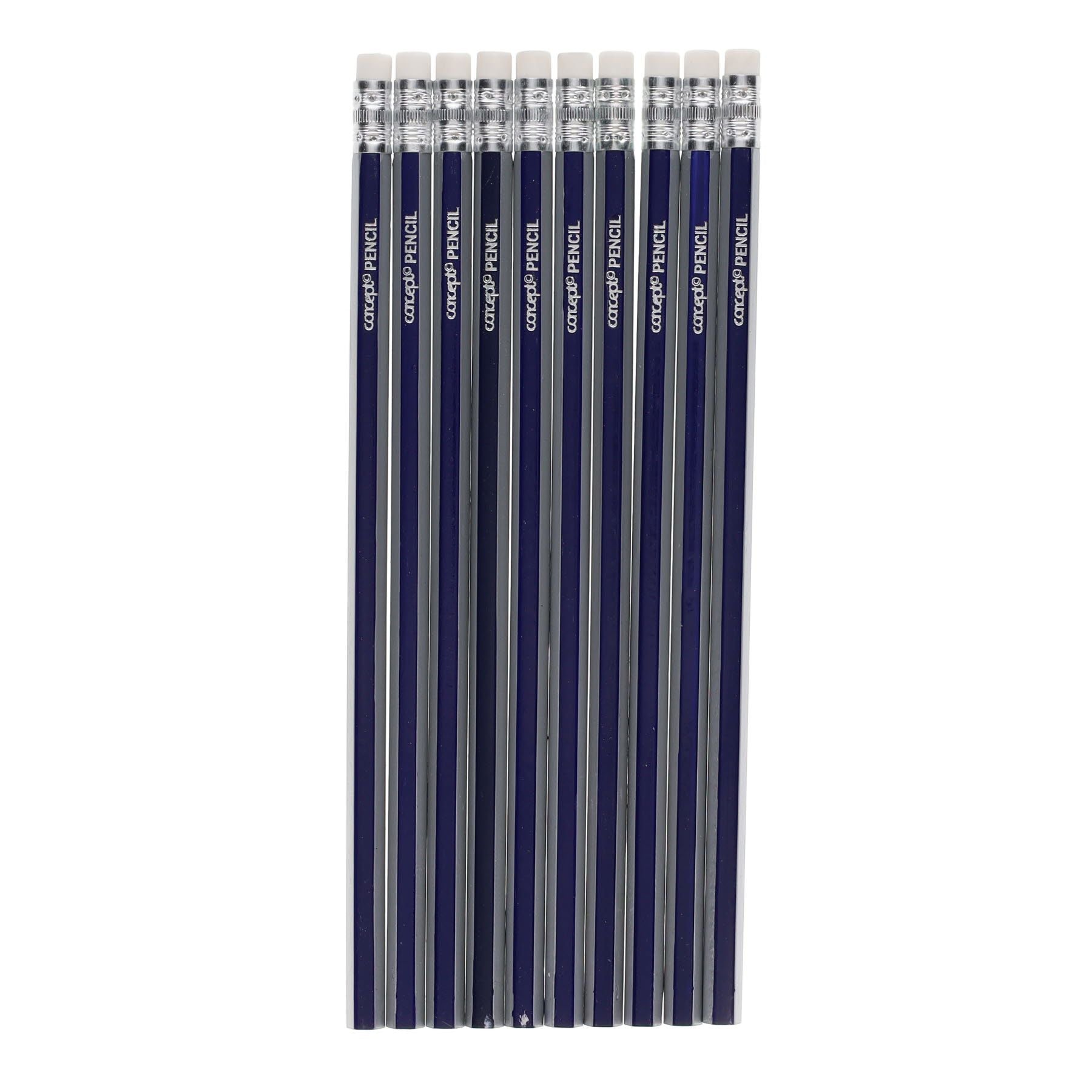 Concept Hb Rubber Tipped Pencils Pack Of 10 - ABC School Supplies