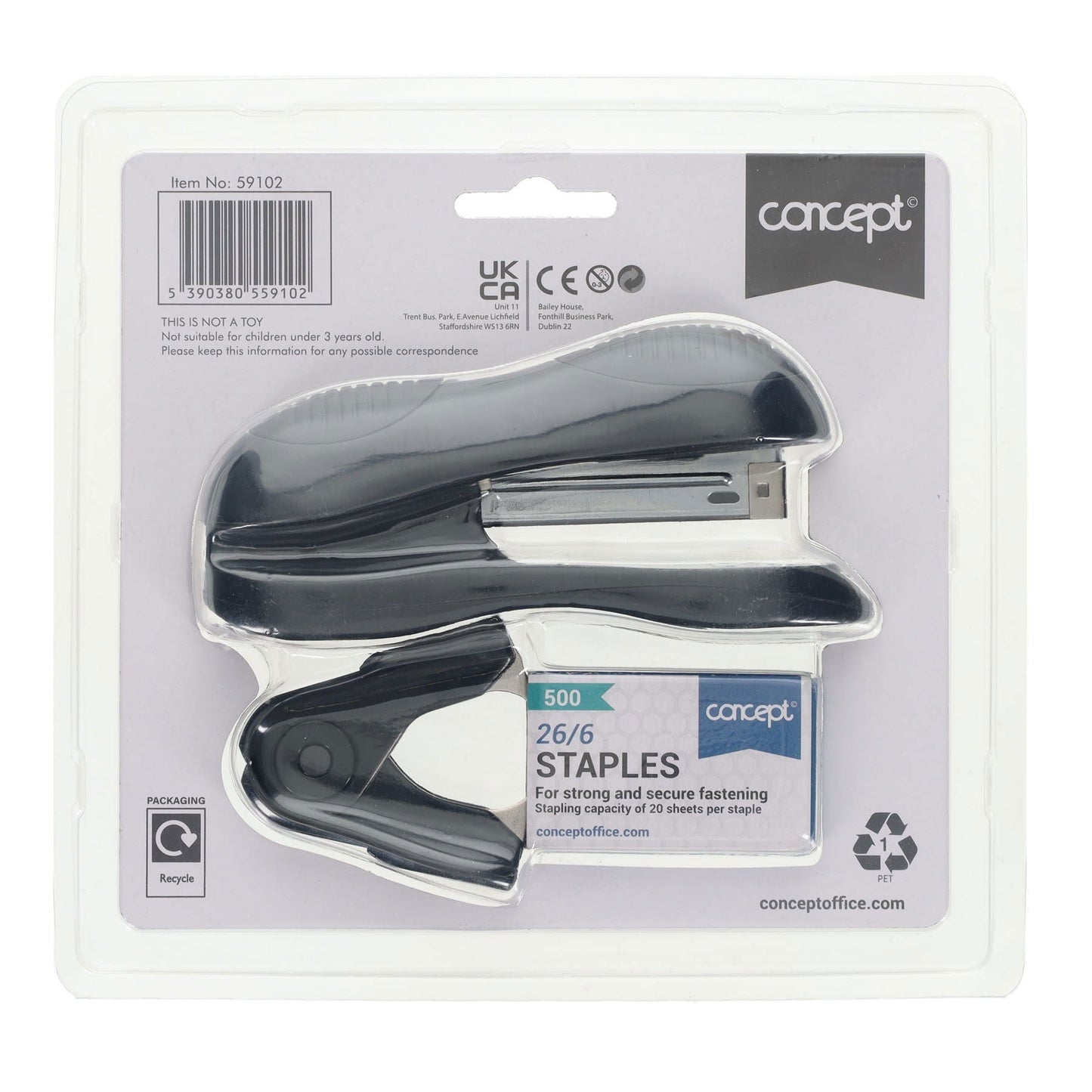 Concept Heavy Duty Stapler And Remover Incl Free Box 500 Staples - ABC School Supplies