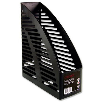 Concept Magazine Organiser - Black - ABC School Supplies
