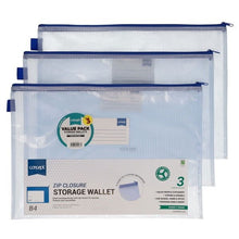 Concept Pack of 3 B4 Mesh Storage Wallets - ABC School Supplies