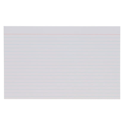 Concept Ruled Record Cards - White Pack Of 100 - ABC School Supplies
