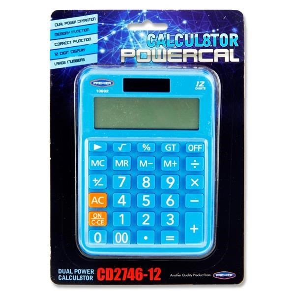Concept Teachers Desktop Dual Powered 12 Digit Calculator - ABC School Supplies