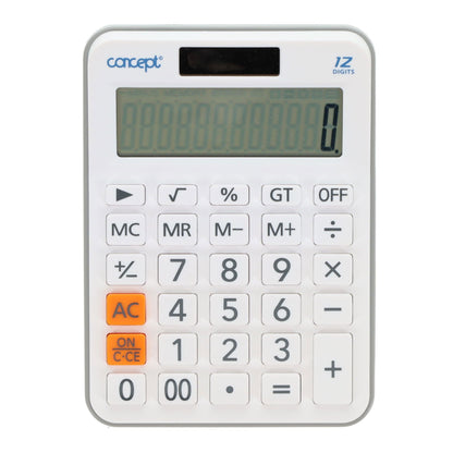Concept Teachers Desktop Dual Powered 12 Digit Calculator - ABC School Supplies