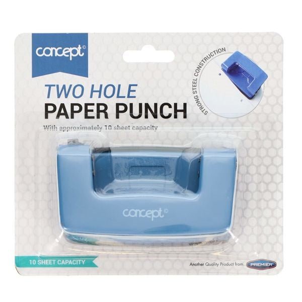 Concept Twin Hole Metal Paper Punch - ABC School Supplies