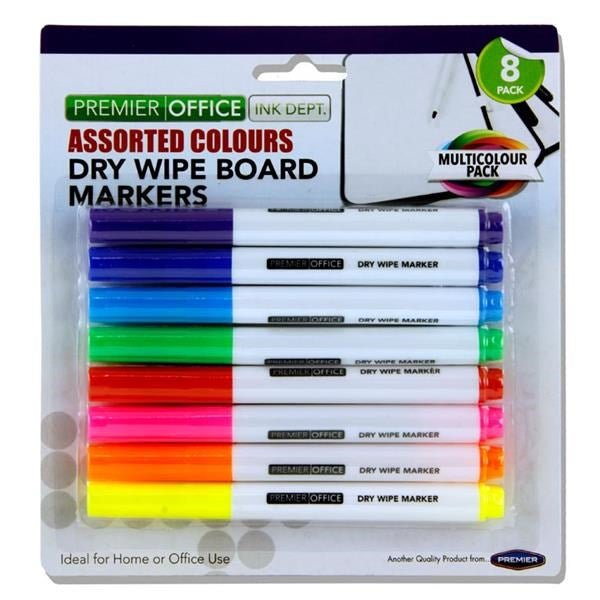 Concept Whiteboard Markers Asstd Pack Of 8 - ABC School Supplies