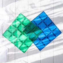 Connetix Rainbow Blue and Green Base Plate Set of 2 - ABC School Supplies