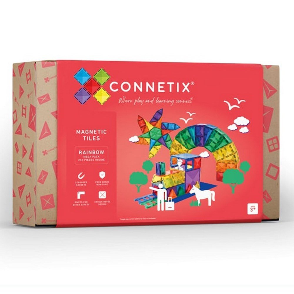 Connetix Rainbow Mega Pack of 212 pcs - ABC School Supplies