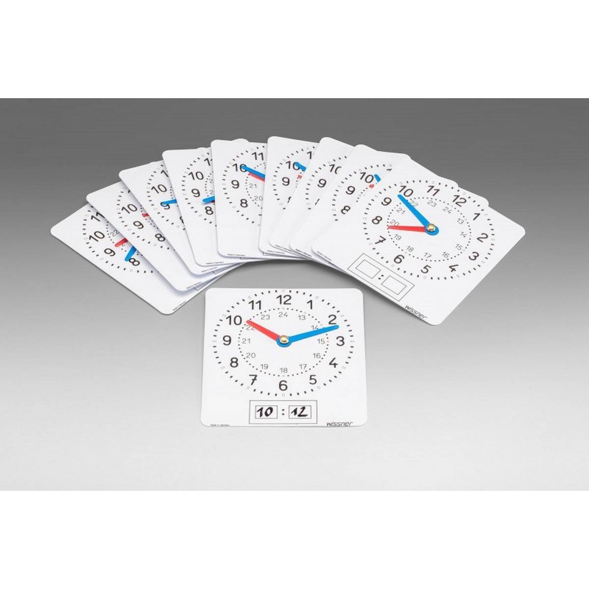 Write-on/Wipe-off Pupils Clock Set of 10