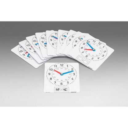 Write-on/Wipe-off Pupils Clock Set of 10