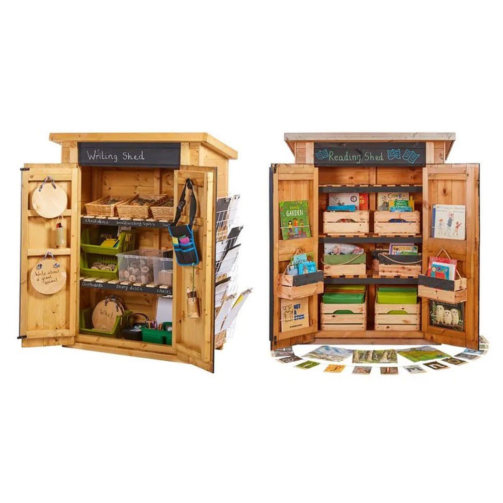 Cosy Curriculum Sheds Reading & Writing Sheds Set Of 2 - ABC School Supplies