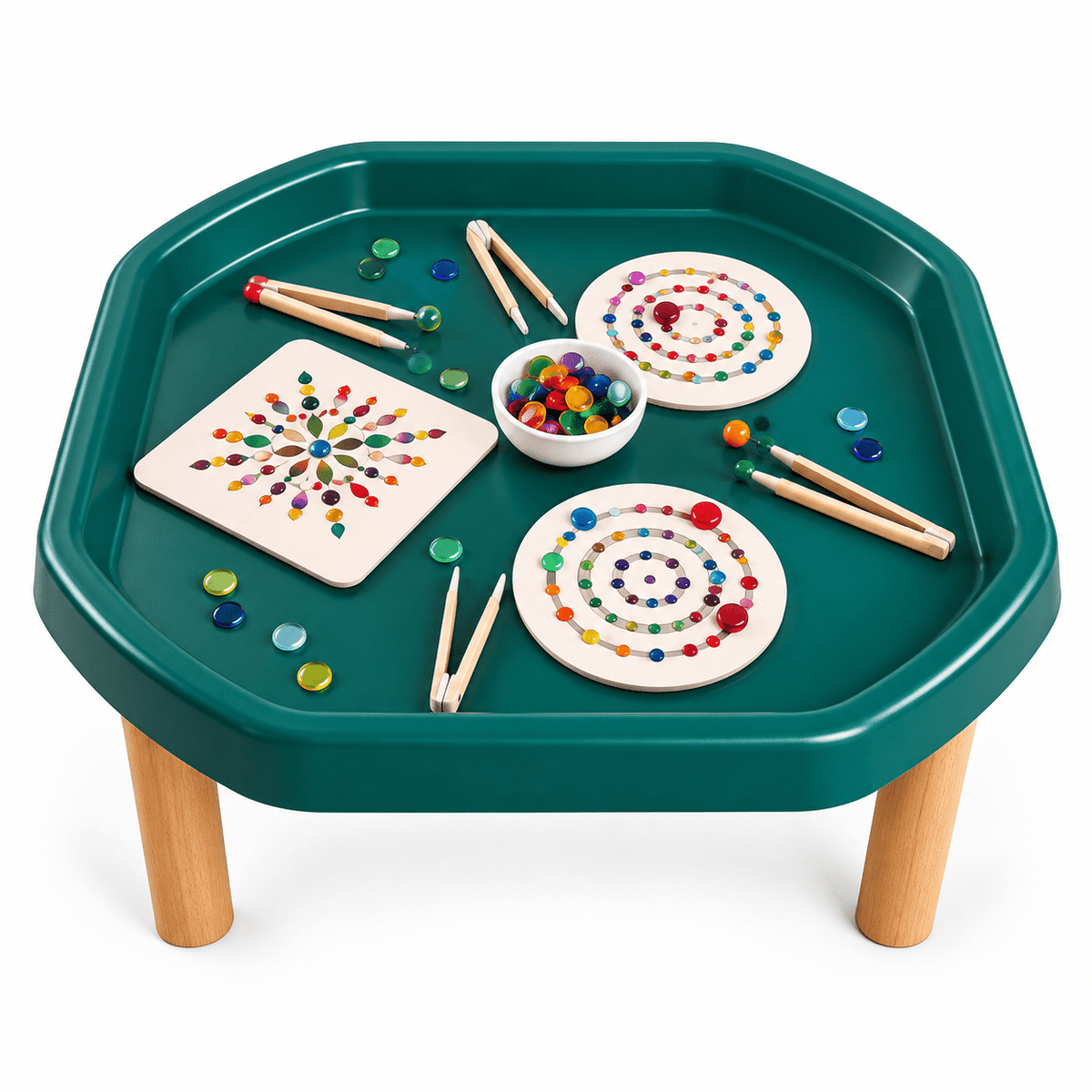 Cosy Tuff Tray - Fine Motor Mandala Set Of 3 - ABC School Supplies