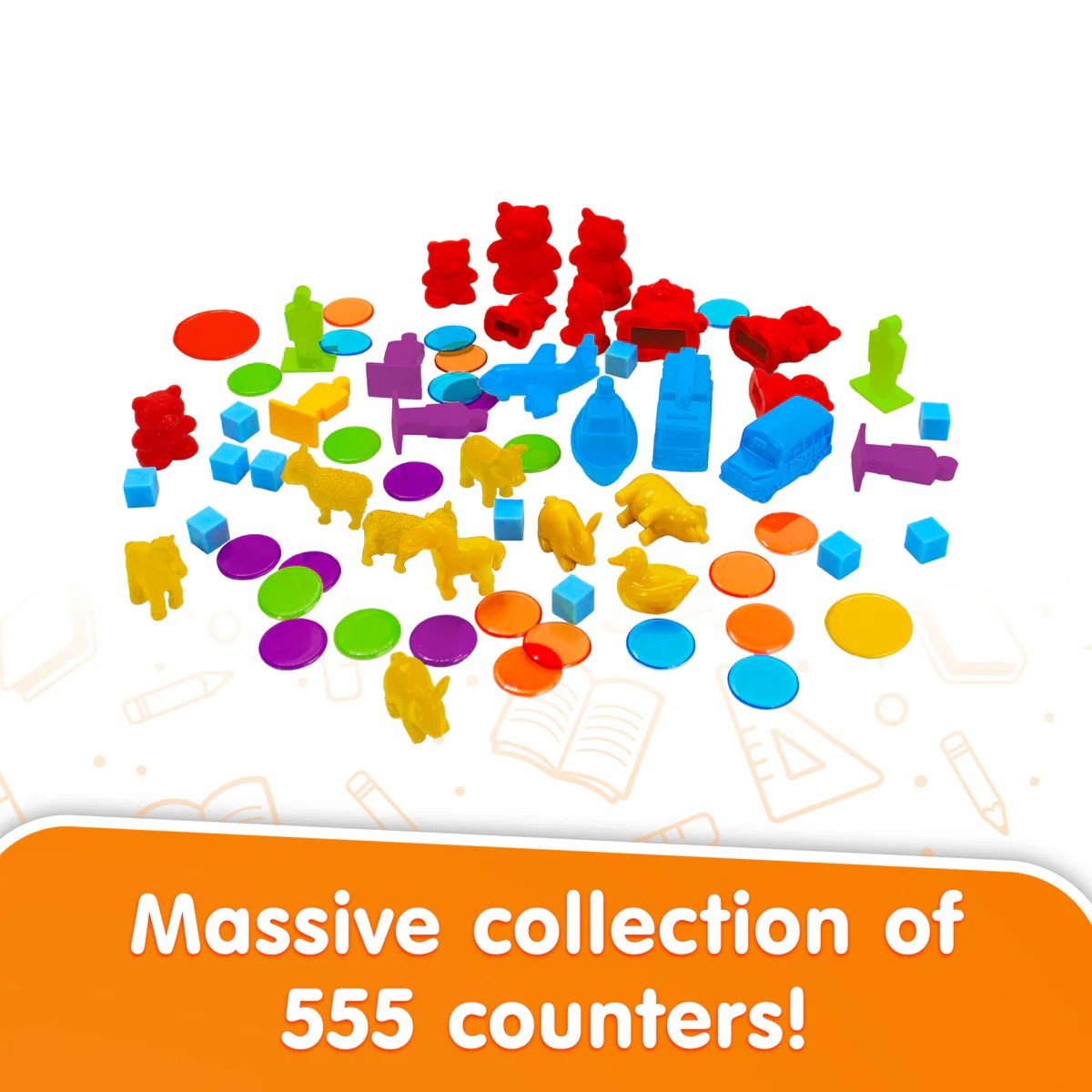 Counters Value Multipack of 555 Pieces - ABC School Supplies