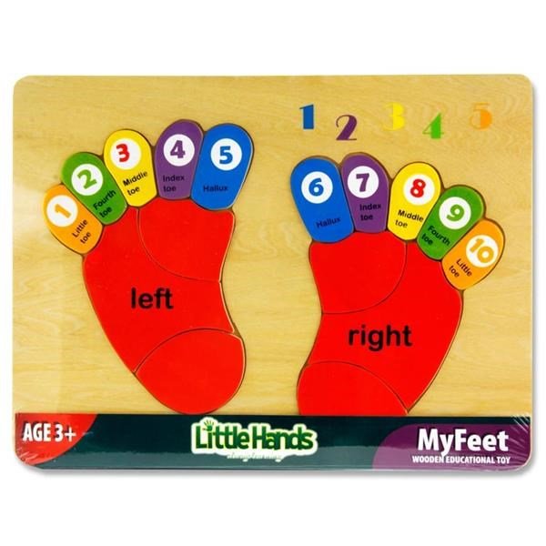 **Counting My Feet Wooden Puzzle - ABC School Supplies