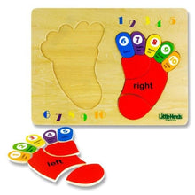 **Counting My Feet Wooden Puzzle - ABC School Supplies