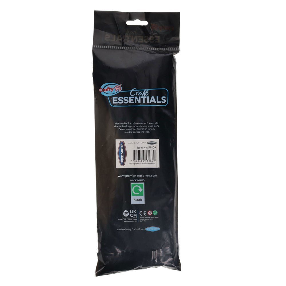 Craft Black Chenille Stems Pipe Cleaners Pack Of 50 - ABC School Supplies