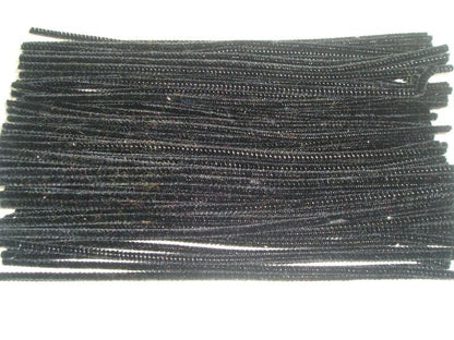Craft Black Chenille Stems Pipe Cleaners Pack Of 50 - ABC School Supplies