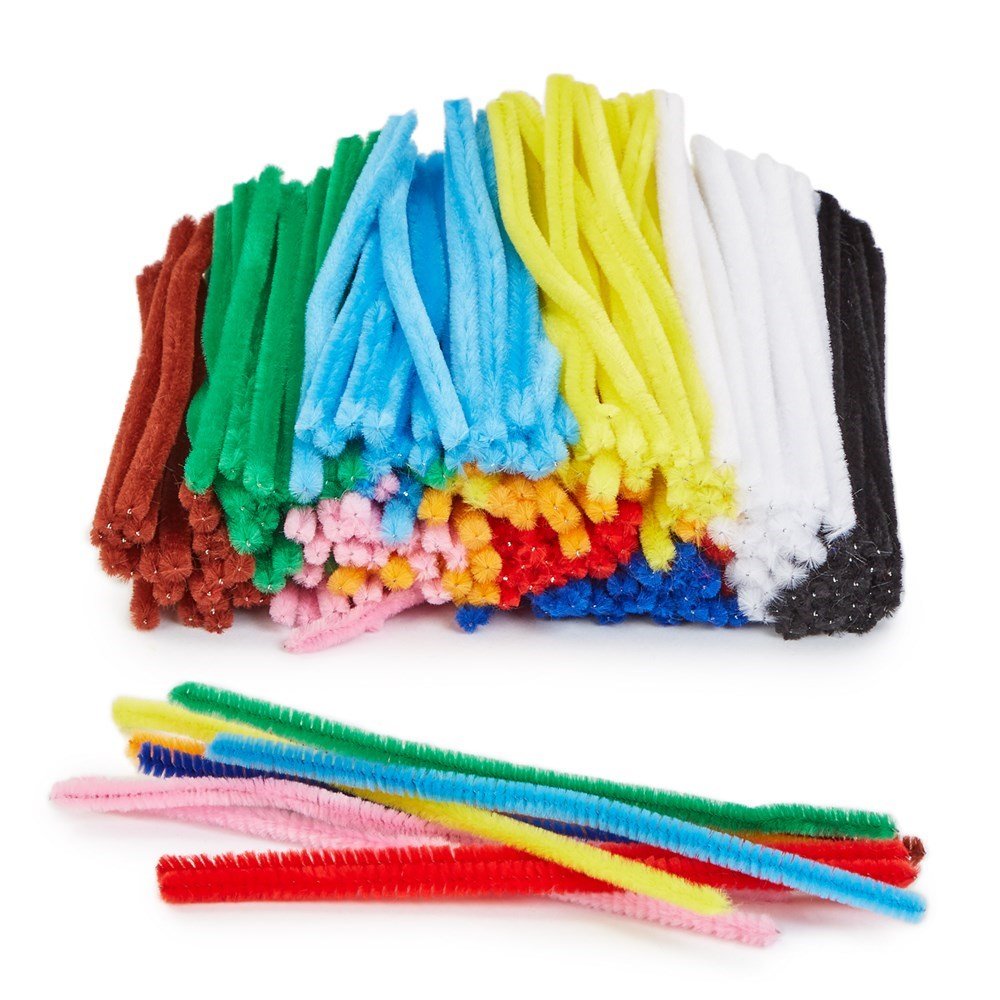 Craft Pipe Cleaners Assorted 150mm Pack of 250 - ABC School Supplies