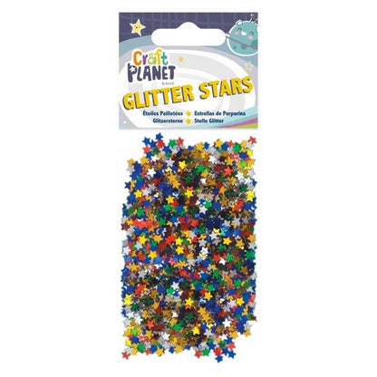 **Craft Planet Glitter Stars Assorted Colour - ABC School Supplies