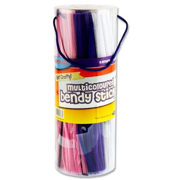 Craft Rainbow Colours Chenille Pipe Cleaners Value Tub of 350 - ABC School Supplies