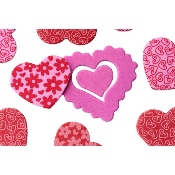 Crafty Bitz Foam Stickers Heart Shape - ABC School Supplies