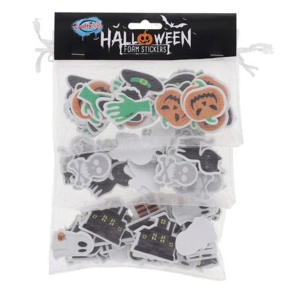 Crafty Bitz Halloween Foam Stickers - Pack Of 108 - ABC School Supplies