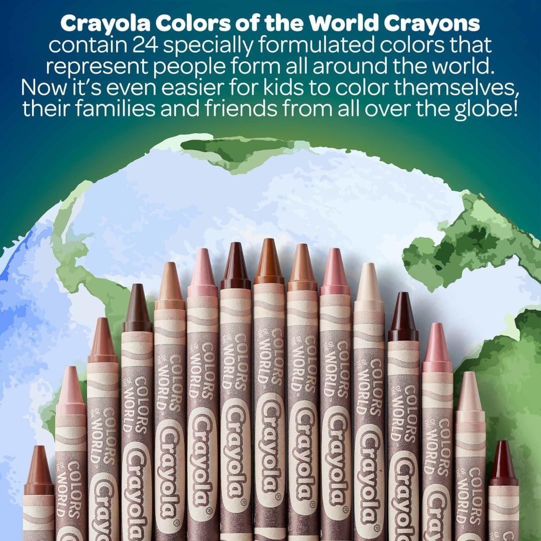 Crayola Colours of the World Classpack of 480 Crayons - ABC School Supplies