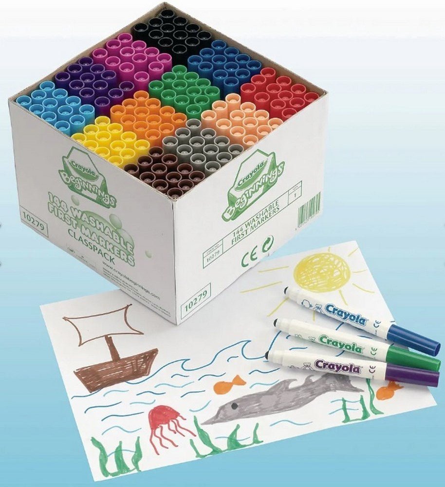Crayola Jumbo Markers Class Pack of 144 - ABC School Supplies
