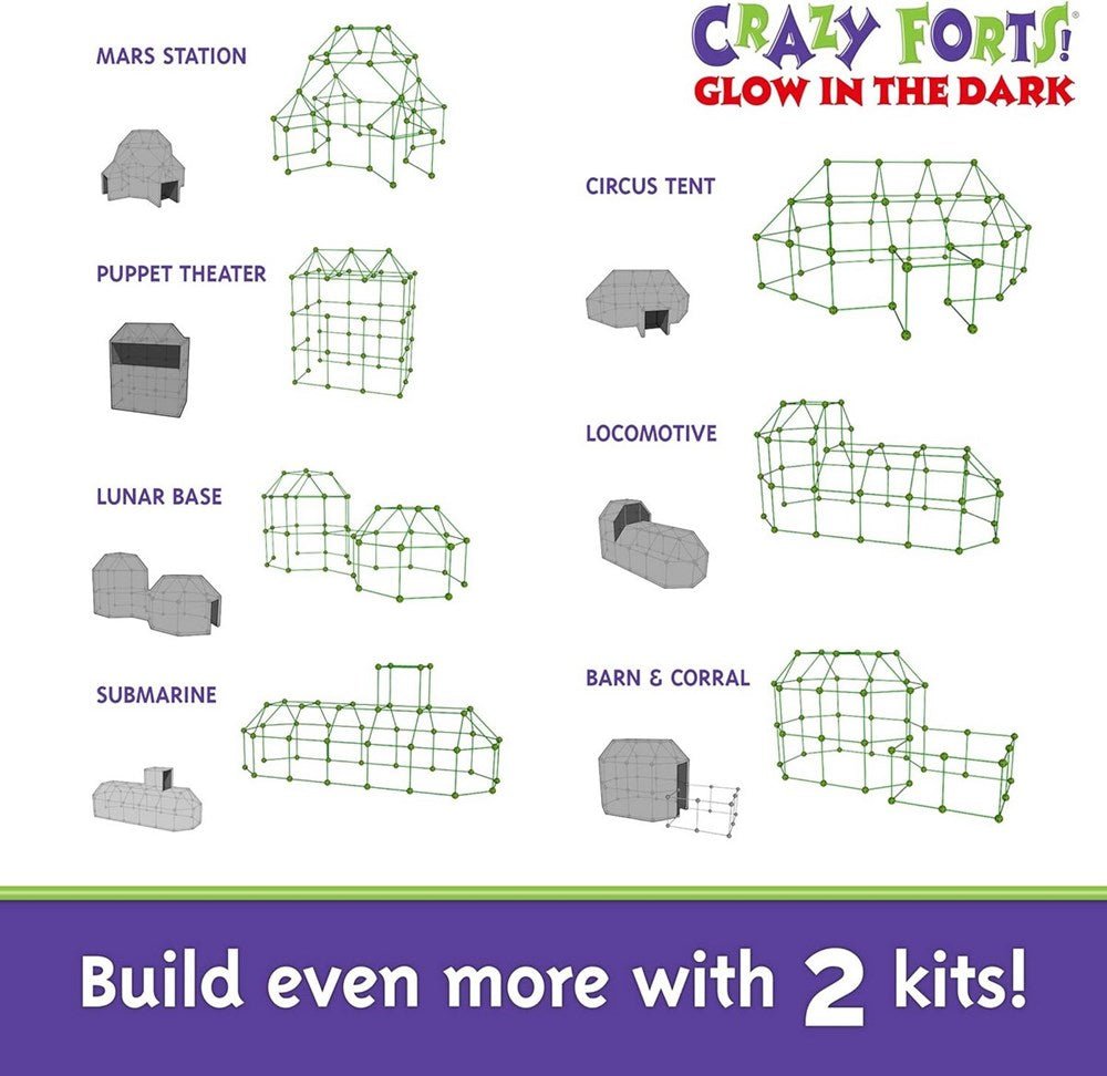 **Crazy Forts Glow In The Dark - ABC School Supplies