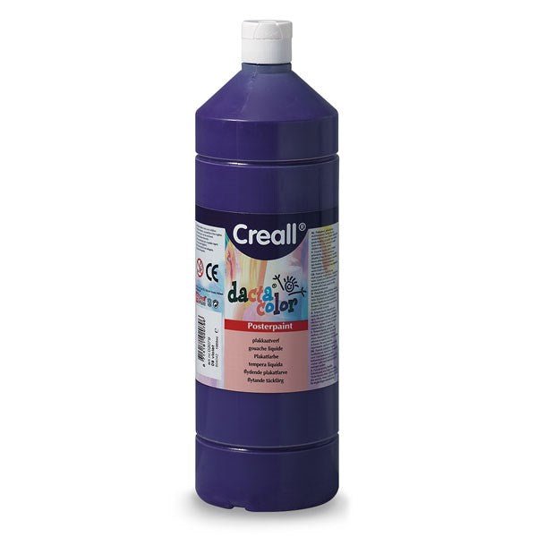 Creall 1 Litre Bottle Poster Paint - Purple/Violet - ABC School Supplies