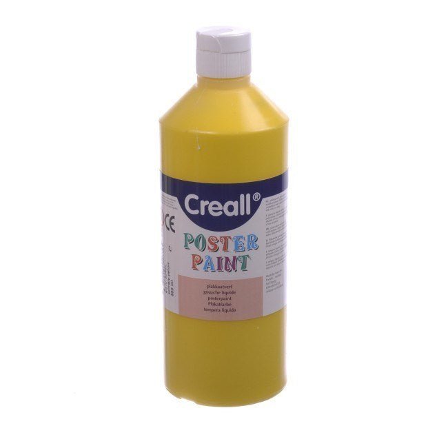 Creall 500Ml Bottle Poster Paint - Yellow - ABC School Supplies