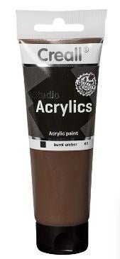 Creall Studio Acrylic - 120Ml Tube Burnt Umber - ABC School Supplies
