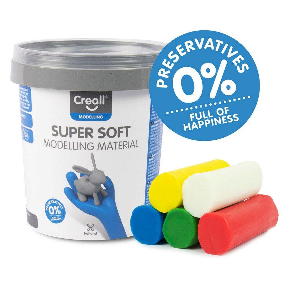 Creall Supersoft Clay 5 X 350Grm Colours 1750Gr - ABC School Supplies