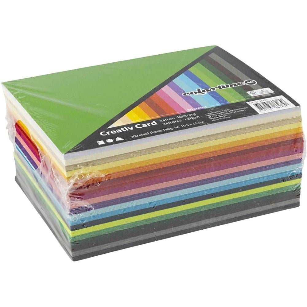 Creative Assorted Card – 300 Assorted Sheets - ABC School Supplies