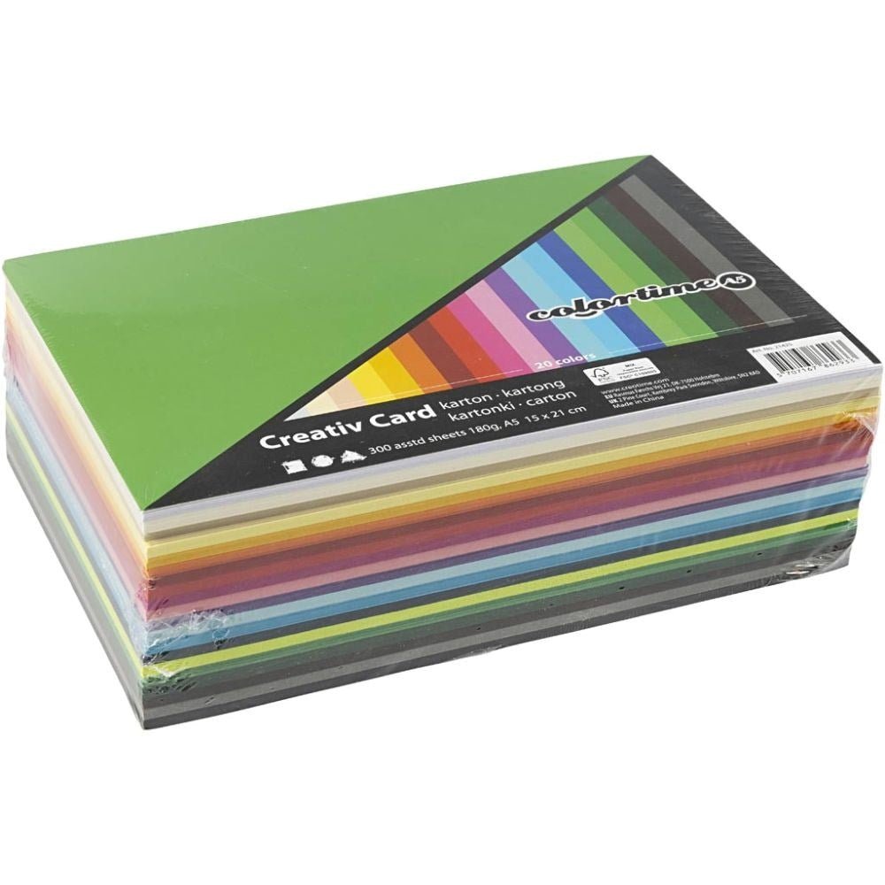 Creative Assorted Card – 300 Assorted Sheets - ABC School Supplies
