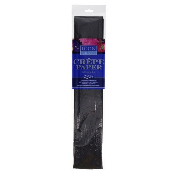 Crepe Paper - Black - ABC School Supplies