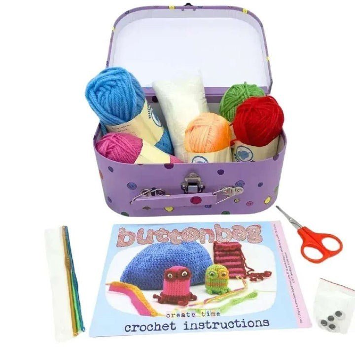 Crochet Suitcase Kit - Buttonbag - ABC School Supplies