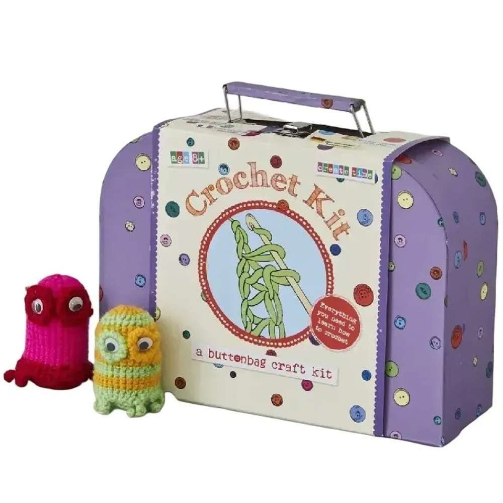 Crochet Suitcase Kit - Buttonbag - ABC School Supplies