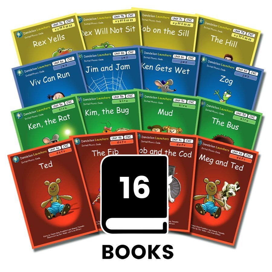 Dandelion Launchers Pack 2 (Sets 4 - 7) 16 Titles - ABC School Supplies