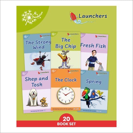 Dandelion Launchers Pack 4 (Sets 11 - 15) 20 Titles - ABC School Supplies