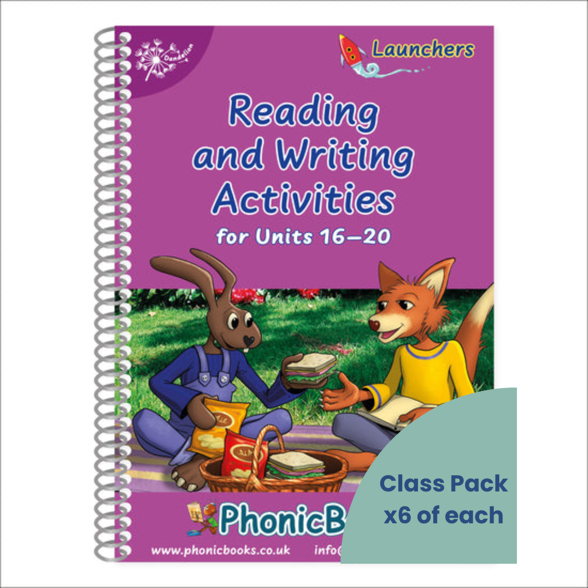 Dandelion Launchers, Reading And Writing Activities Units 16 - 20 - 6 Pack - ABC School Supplies