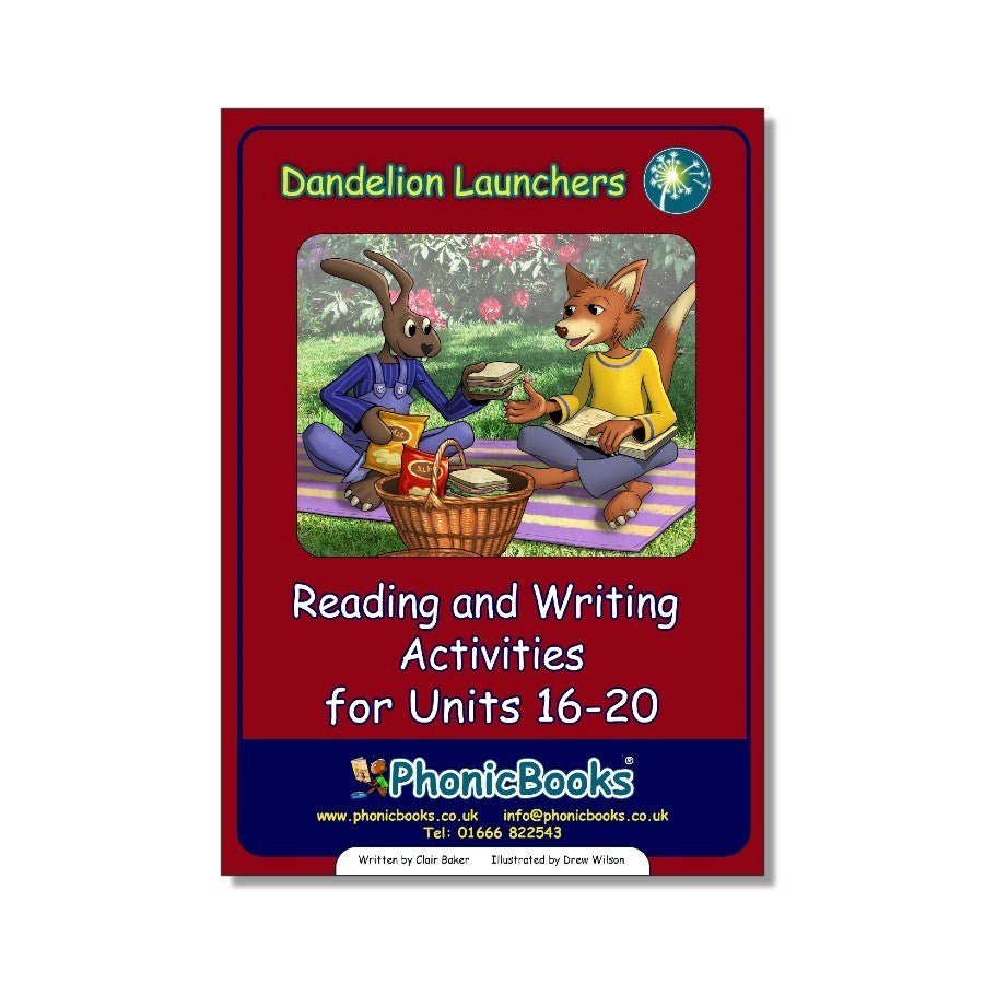 Dandelion Launchers, Reading And Writing Activities Units 16 - 20 - ABC School Supplies